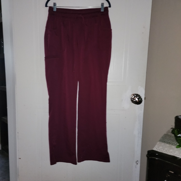 Scrubstar Pants - Scrubstar Drawstring Scrub Pants Stretch Burgundy Red Size Medium